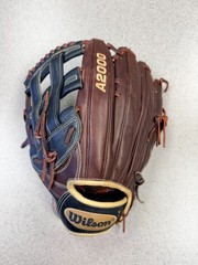 Wilson A2000 SuperSkin 12.75” Baseball Glove – Walnut/Black/Blonde – LH Throw