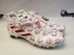 Adidas Freak 22 Big Mood DSG SM Football Cleats White Red Emoji Men’s Size 11