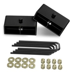 2″ Rear Leveling Lift Kit Blocks, Extended Square U Front: None, Rear: 2″