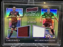 2016-17 Panini Aficionado Dual Authentics Carlos Bacca/Riccardo Montolivo /99