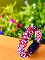 Paracord Bracelet Red/white/blue