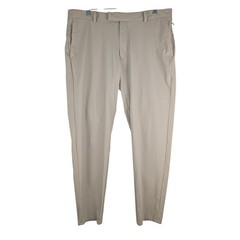 Peter Millar Crown Golf Pants Mens 34/28 Beige Crafted Blade Performance Ankle