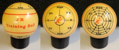 JIM REMPE Vtg ARAMITH Pool / Billiards JR Training CUE BALL (Marked With Angles)