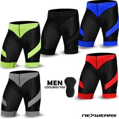 Mens Cycling Coolmax Pad Shorts Road Bike Clothing Bicycle MTB Biker Mountain