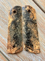 1911 Amboyna Burl Wood Grips Government Full Size Magwell Colt- Exhibition Grade
