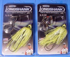 2 ~ «The Longshank» 3/8 oz Spinnerbait Chartreuse DCNN-086 For Pressured Water