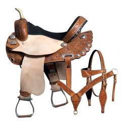 17 In Western Horse Treeless Saddle American Leather Trail Barrel Tack