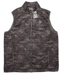 AHEAD Arnold Palmer Cup Full Zip Vest Laurel Valley Golf Club Gray Camo Large L
