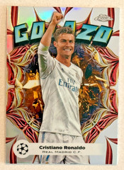 Cristiano Ronaldo 2023-24 Topps Chrome UCC Golazo #GL-2 Refractor Real Madrid