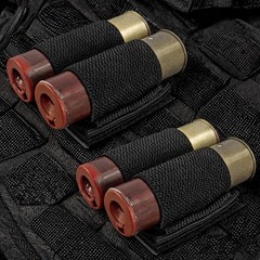 2 Pack Tactical Shotgun Shell Holder Buttstock Ammo Cartridge for 12/20 Gauge