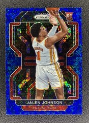 2021-22 Panini Prizm Jalen Johnson #305 RC Rookie Fast Break Blue /150