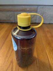 Nalgene 32 fl oz Plastic Narrow Mouth Water Bottle Made in USA BPA Free