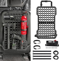 Tactical Rigid Molle Car Seat Back Organizer, Vehicle Molle Seat Back Panel