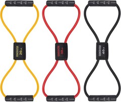 Figure 8 Yellow 20 lbs, Red 30 Black 40 Yellow, Black,