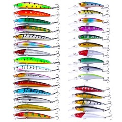 30PCS Lot Mixed Fishing Lures Minnow Lure Hard Artificial Bait Crankbait Kit