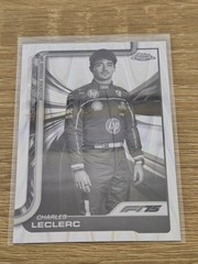 2025 Topps Chrome Formula 1 F1 Charles LeClerc Black & White Raywave #3