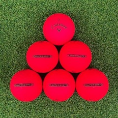 24 Callaway Golf Balls Supersoft Matte Red AAAAA 5A Free Shipping Deal