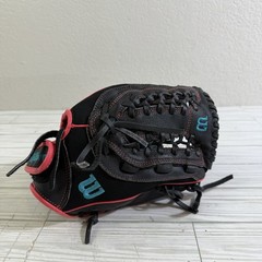 Wilson Flash 12” Fastpitch Softball All Position Glove LH Throw Black Hot Pink