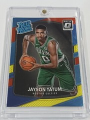 2017-18 Panini Donruss Optic Jason Tatum Red & Yellow Rookie #198 Celtics RC