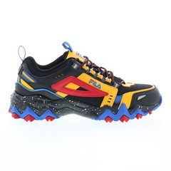 Fila Oakmont Trail 1JM01686-025 Mens Black Leather Athletic Hiking Shoes 9