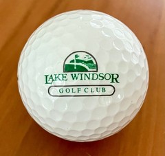 Vintage Lake Windsor Golf Club Logo Golf Ball