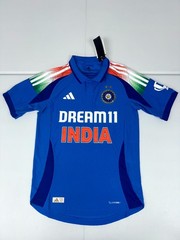 India Cricket One Day International Jersey Mens Blue Adidas Climacool Regular