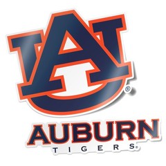 Desert Cactus Auburn University Sticker Tigers War Eagle 5.25″ x 10″, White