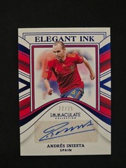 2023-24 Panini Immaculate Soccer Andrés Iniesta Elegant Ink Auto 22/25 Spain