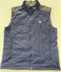 KJUS Retention Vest Mens 56 2XL Navy Gray Lightweight Zip Quilted Golf Hybrid
