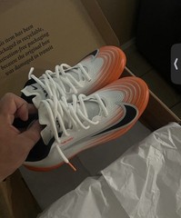 Men Nike Vapor Speed 3 White Safety Orange Football Cleats HM8849-104 Size 7.5