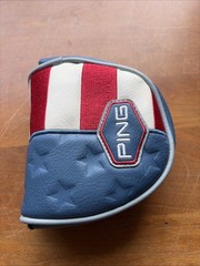 Ping Liberty Mallet Putter Cover Red White Blue Stars Stripes Limited Edit mint