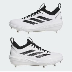 Adidas Adizero Impact 2.0 Metal Baseball Cleats Men’s Size 8 White/Black New