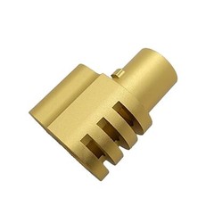 1911 COMMANDER style Compensator Muzzle Brake .45acp Aluminum Anodized Gold