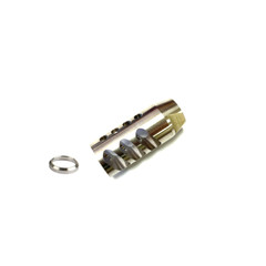 Stainless Muzzle Brake 1/2-28 thread .22LR .22 Compensator Ruger 1022 10/22