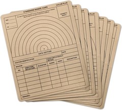 All Weather Combat Range Cards Standard Foldable Beige 50 Pcs
