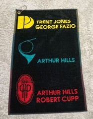 Vintage Sir Christopher Hatton Arthur Hills Robert Cupp Golf Towel 25″ X 16″
