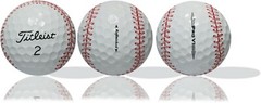Baseball ProVX Refinished Golf Balls 3 Pack – Perfect Gift Idea