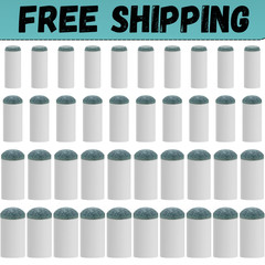 40Pcs Slip On Pool Cue Tips Replacement Kit, 4 Sizes Upgrade Pool Stick Tips for