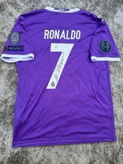 Cristiano Ronaldo Signed Real Madrid Jersey 2016/17 Winners Jersey, Beckett COA