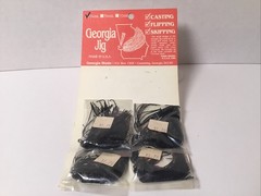 VTG Georgia Jigs NOS On Original Card Stock 1/4Oz 4 Jigs.