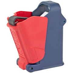 RRAGES Universal Mag Loader Fits 9mm to 45 Single & Double Stack Red White Blue