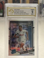 MICKY VAN DE VEN RC Optic Rated Rookie Prizm 2023-24 Donruss Soccer #181 SPURS