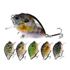 5x Crankbait Bass Fishing Lures Set Shallow Deep Diving Swimbait Artificial Bait