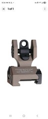 TROY Industries BattleSight Folding Rear Iron Sight Picatinny Flat Dark Earth