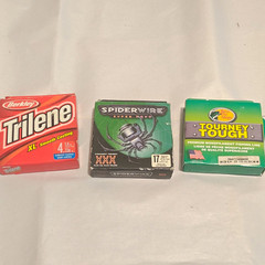 Berkley Trilene XL 4lb 330yd + SpiderWire Super Mono 17lb + Tourney 20lb