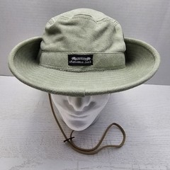 Vintage Panama Jack Boonie Bucket Hat Wide Brim Sun Green Canvas Medium USA