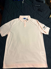 FootJoy Men’s L Pink Solid Golf Polo Shirt Short Sleeve Breathable Stretch