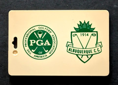 vtg – PGA bag tag – ALBUQUERQUE COUNTRY CLUB cc – NM