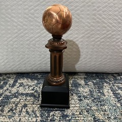 Soccer Trophy Bronze Metal Sports Award