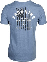 Browning Men’s Hunt Tough Graphic Logo Cotton T-Shirt Blue 2X-Large